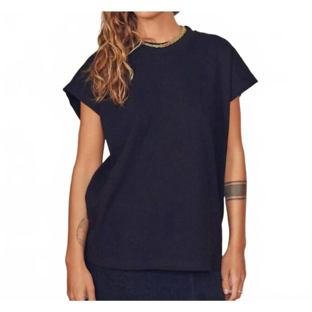 NEW COSSAC organic cotton basic tee in black